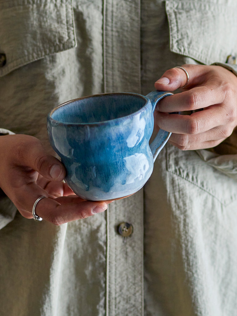 Nara Cup, Blue, Stoneware