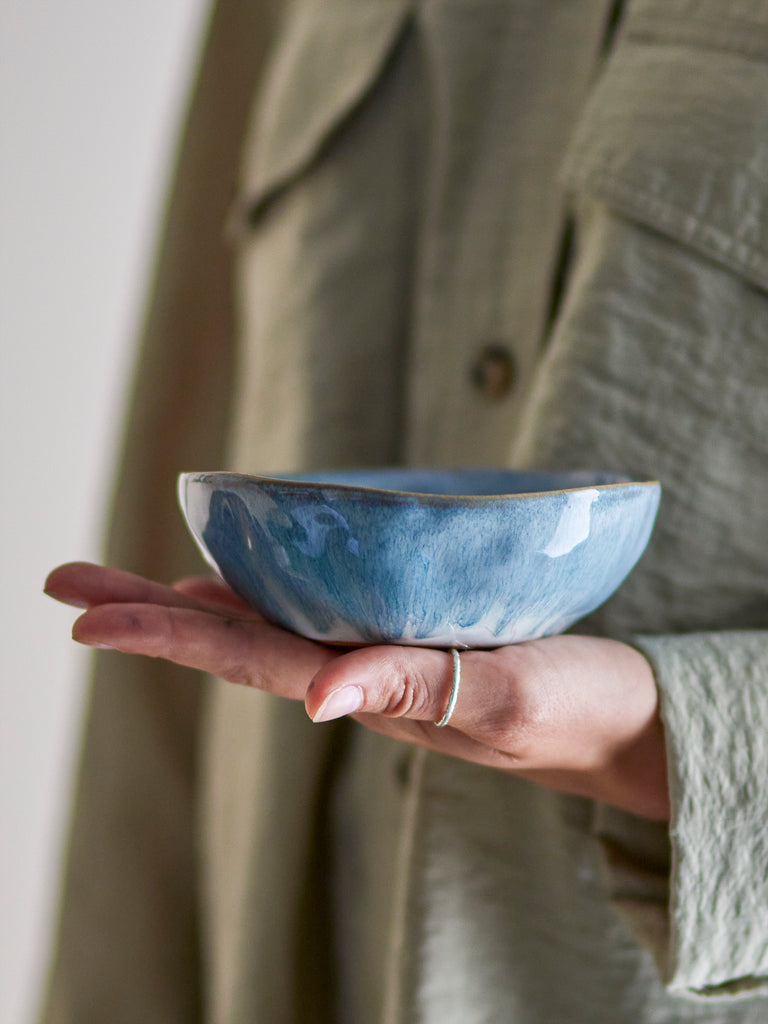 Nara Bowl, Blue, Stoneware