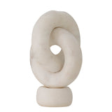 Goa Candle Holder, White, Marble