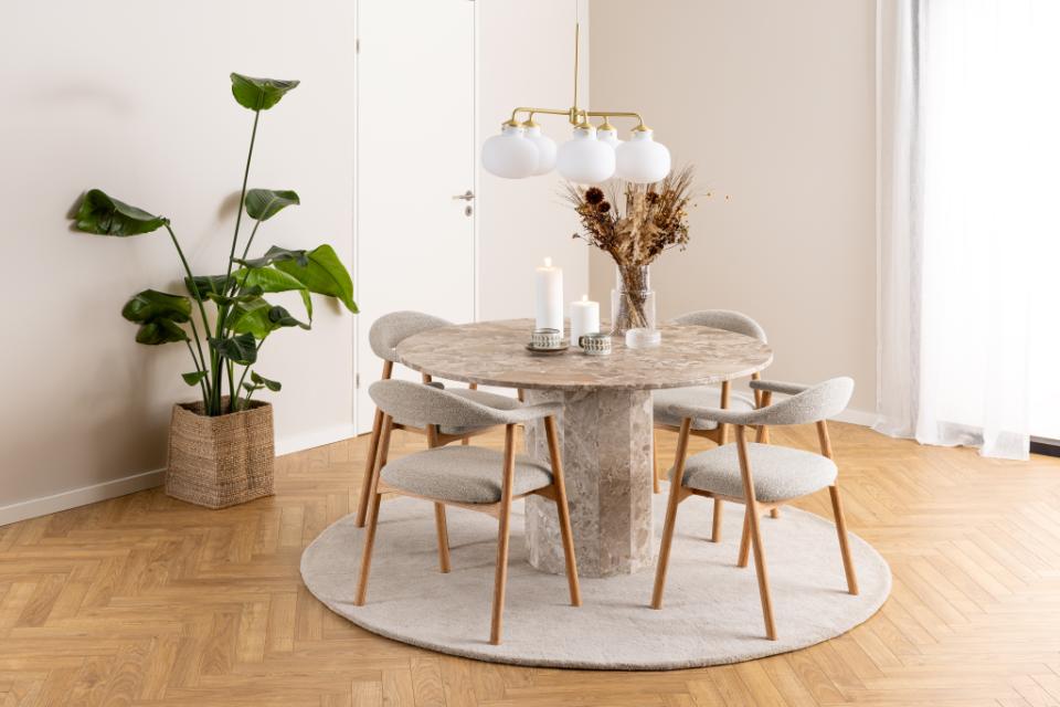 Mesa round dining table Ø130x75 cm