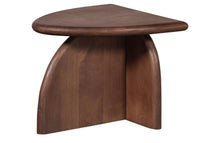 Cargar imagen en el visor de la galería, SIDE TABLE MANGO WOOD WALNUT 30X60X50CM