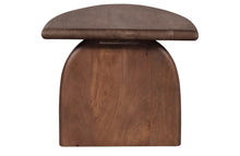 Cargar imagen en el visor de la galería, SIDE TABLE MANGO WOOD WALNUT 30X60X50CM