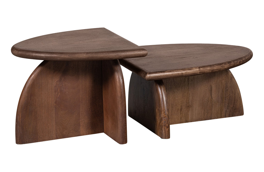 SIDE TABLE MANGO WOOD WALNUT 30X60X50CM