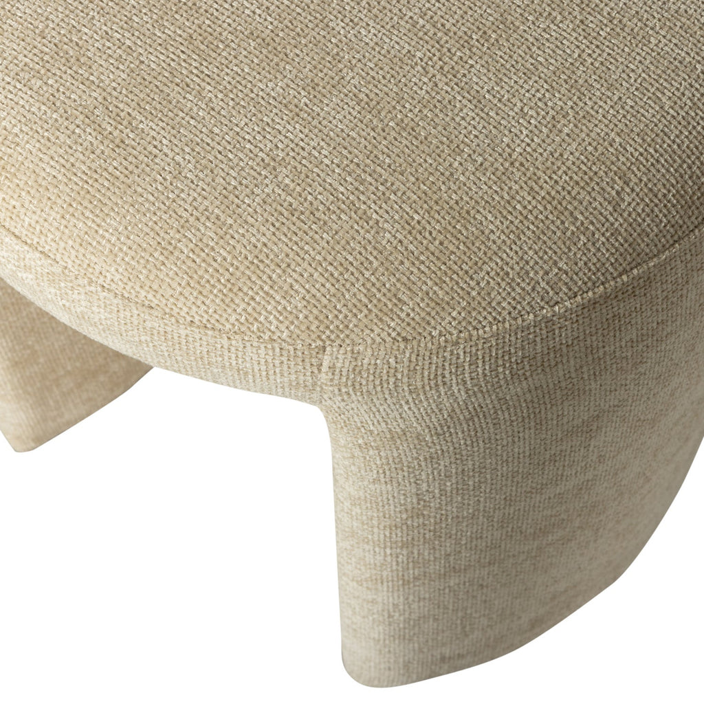 Charlie upholstered stool natural