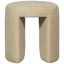 Load image into Gallery viewer, Charlie upholstered stool natural