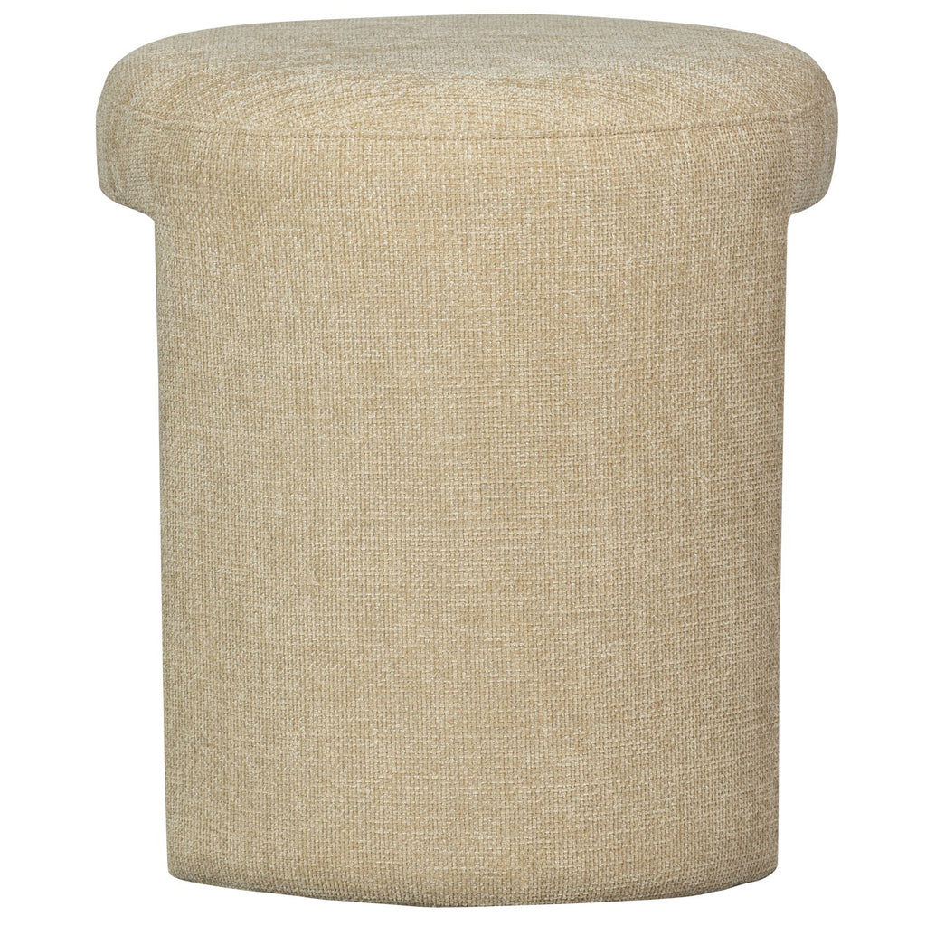 Charlie upholstered stool natural