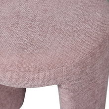 Load image into Gallery viewer, Charlie upholstered stool blush