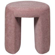 Load image into Gallery viewer, Charlie upholstered stool blush