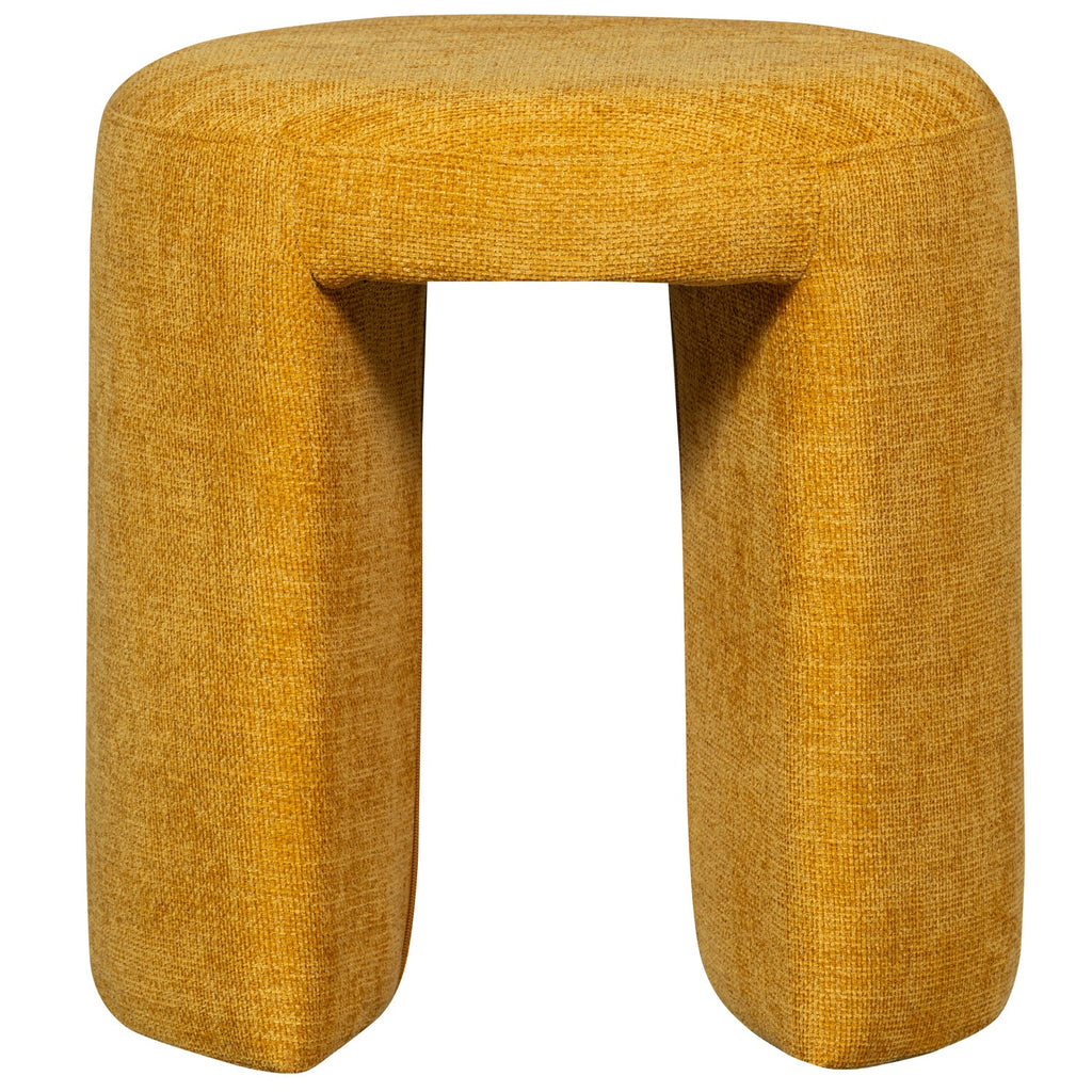 Charlie upholstered stool mimosa