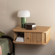 Charger l&#39;image dans la galerie, JENA HANGING NIGHTSTAND LEFT/RIGHT WOOD NATURAL