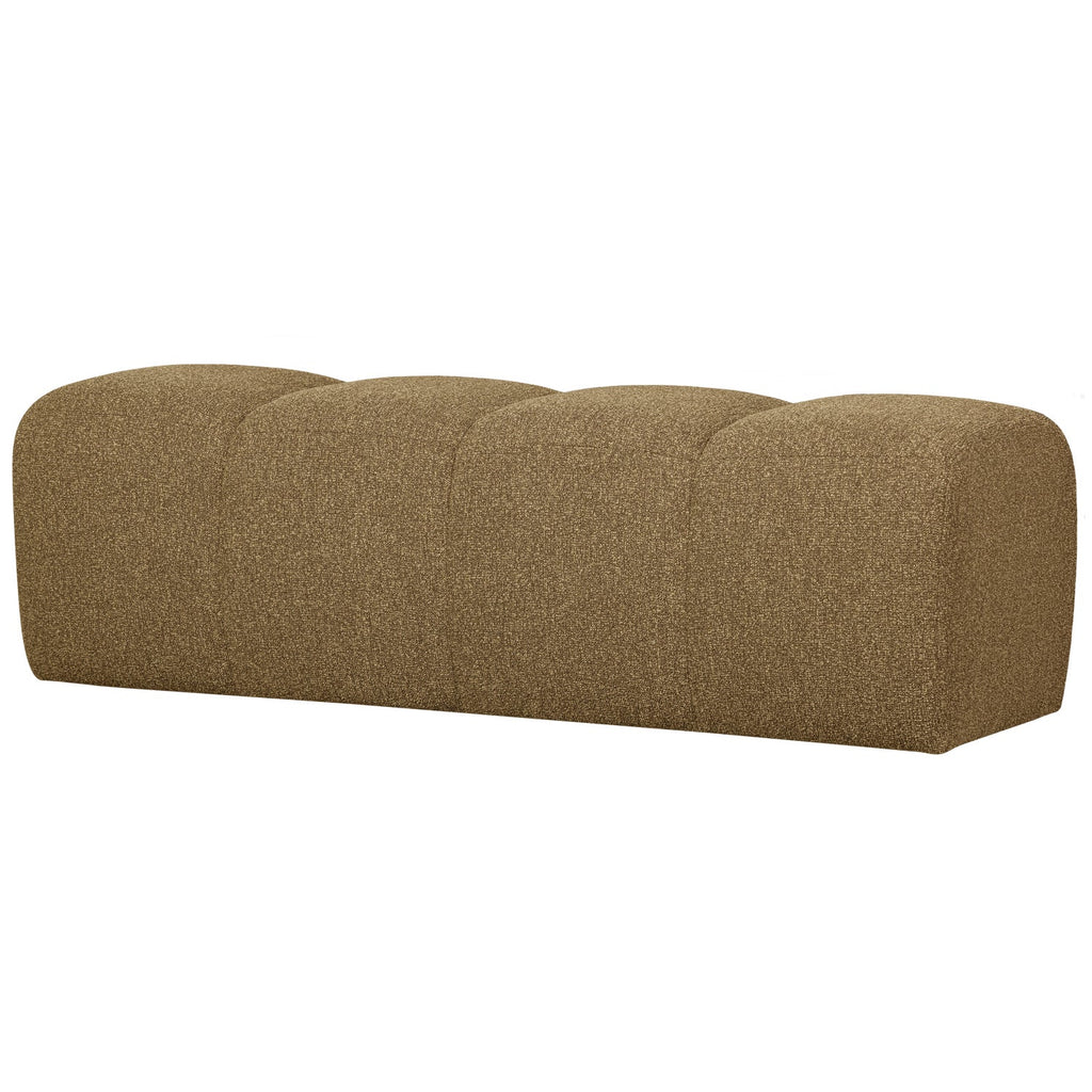 MOJO DINING BENCH 164CM BOUCLÉ YELLOW/BROWN MELANGE