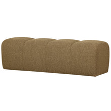 Load image into Gallery viewer, MOJO DINING BENCH 164CM BOUCLÉ YELLOW/BROWN MELANGE