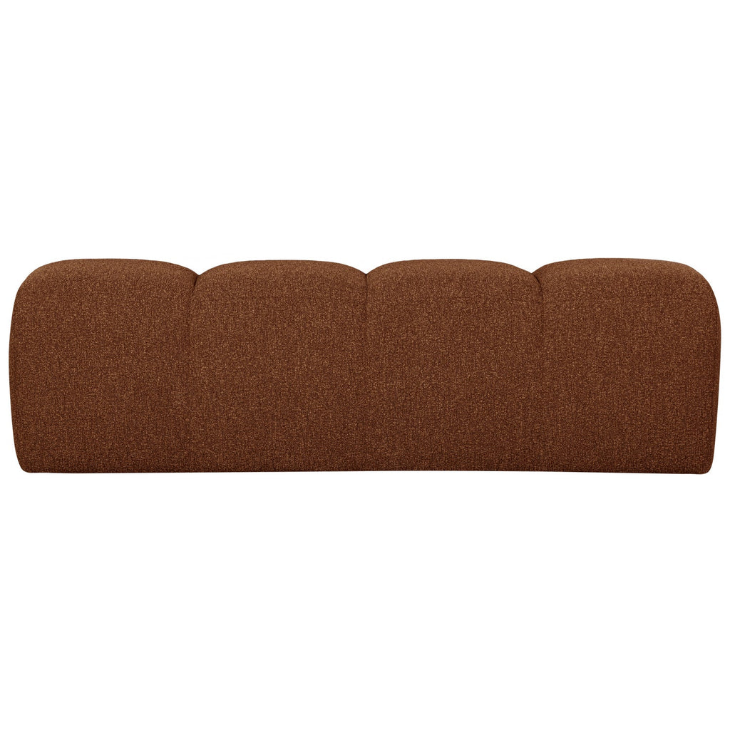 MOJO DINING BENCH 164CM BOUCLÉ RUST BROWN MELANGE