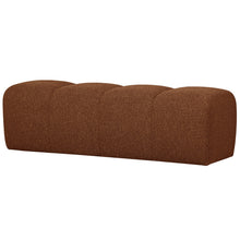 Load image into Gallery viewer, MOJO DINING BENCH 164CM BOUCLÉ RUST BROWN MELANGE