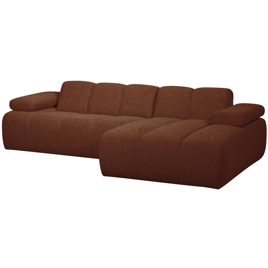 MOJO CHAISE LONGUE RIGHT BOUCLÉ RUST BROWN MELANGE