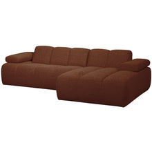 Load image into Gallery viewer, MOJO CHAISE LONGUE RIGHT BOUCLÉ RUST BROWN MELANGE