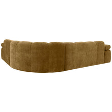 Cargar imagen en el visor de la galería, MOJO CORNER SOFA RIGHT WOVEN RIB FABRIC HONEY YELLOW