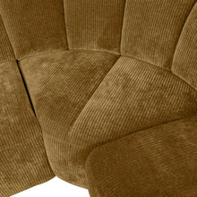 Cargar imagen en el visor de la galería, MOJO CORNER SOFA RIGHT WOVEN RIB FABRIC HONEY YELLOW