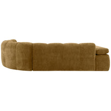 Cargar imagen en el visor de la galería, MOJO CORNER SOFA RIGHT WOVEN RIB FABRIC HONEY YELLOW