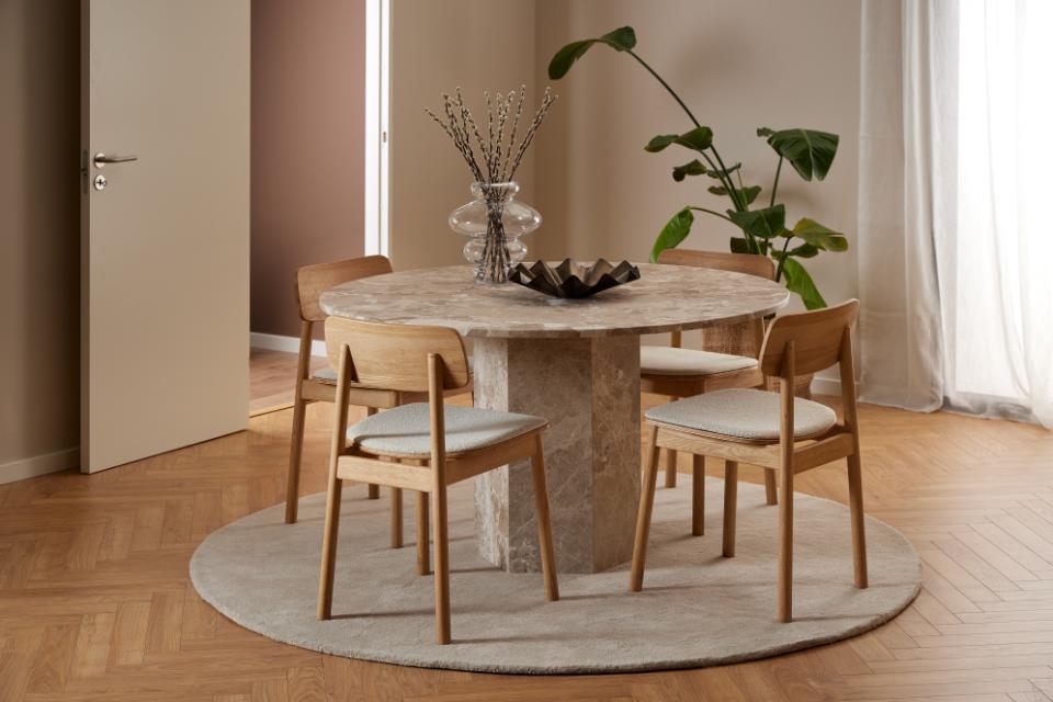 Naxos round dining table Ø130x75 cm