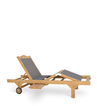 Charger l&#39;image dans la galerie, SUN LOUNGER WITH WHEELS