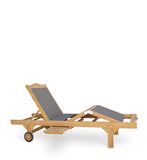 SUN LOUNGER WITH WHEELS