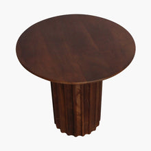 Load image into Gallery viewer, Bullnose side table brown 50 cm