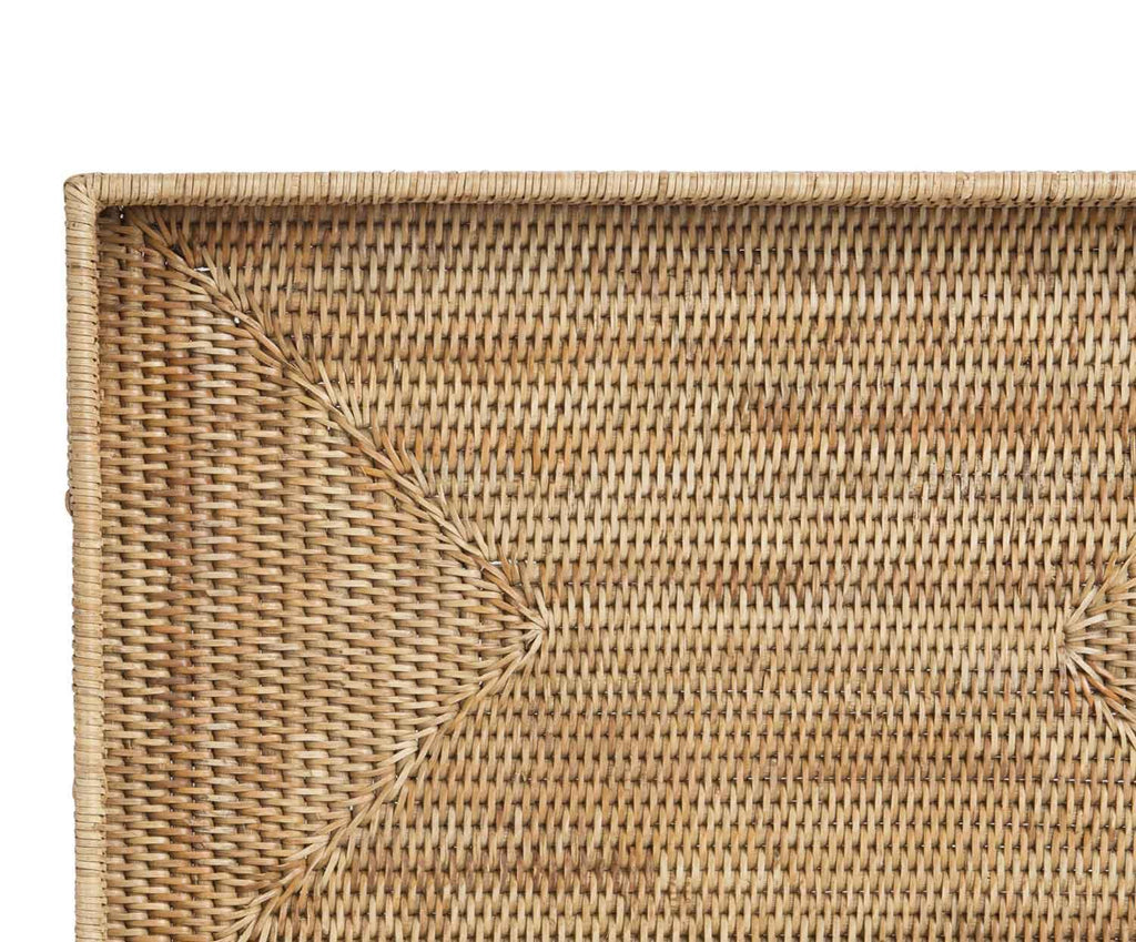 DECORATIVE RATTAN TRAY 56X36X7