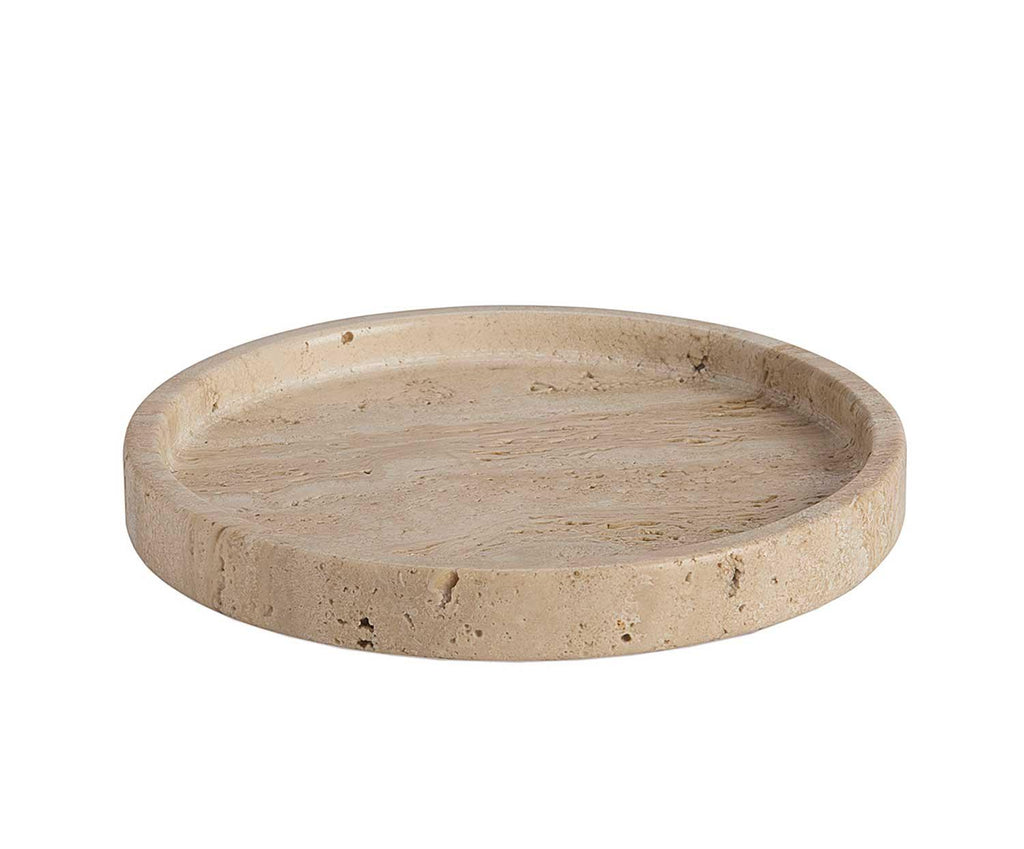 TRAVERTINE TRAY Ø20X2,5 CM