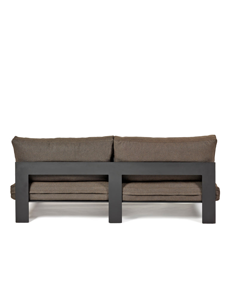 Bench two seater incl cushion indoor sepia