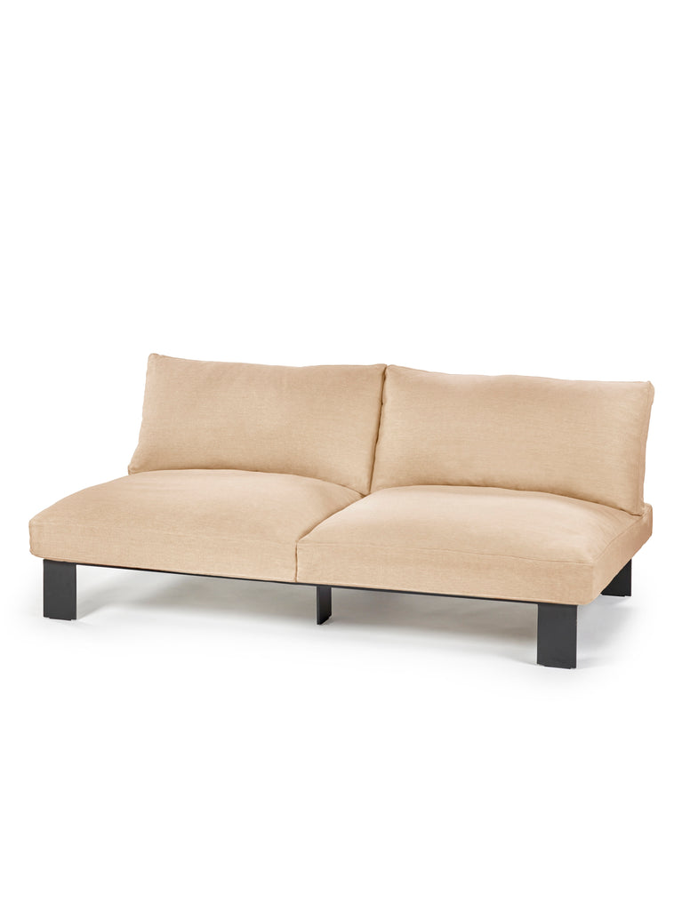 Bench two seater incl cushion indoor apricot