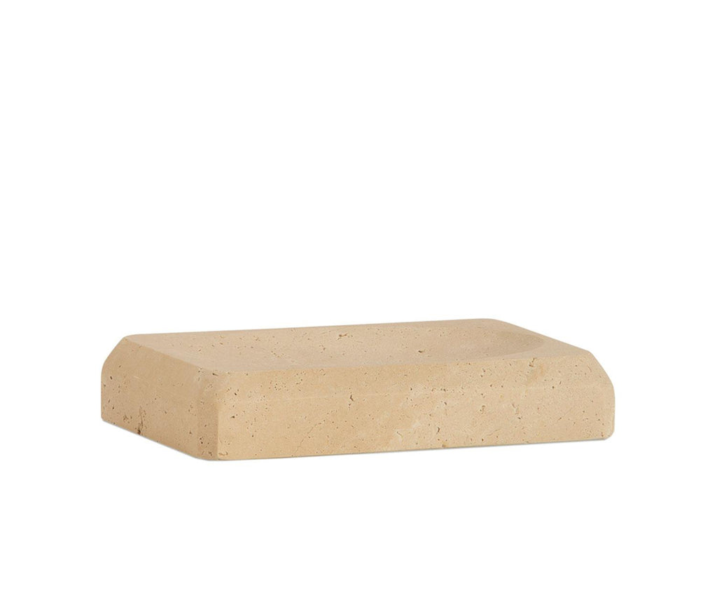 TRAVERTINE SOAP DISH 13X9X2,5 CM