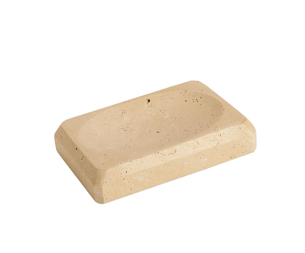 TRAVERTINE SOAP DISH 13X9X2,5 CM