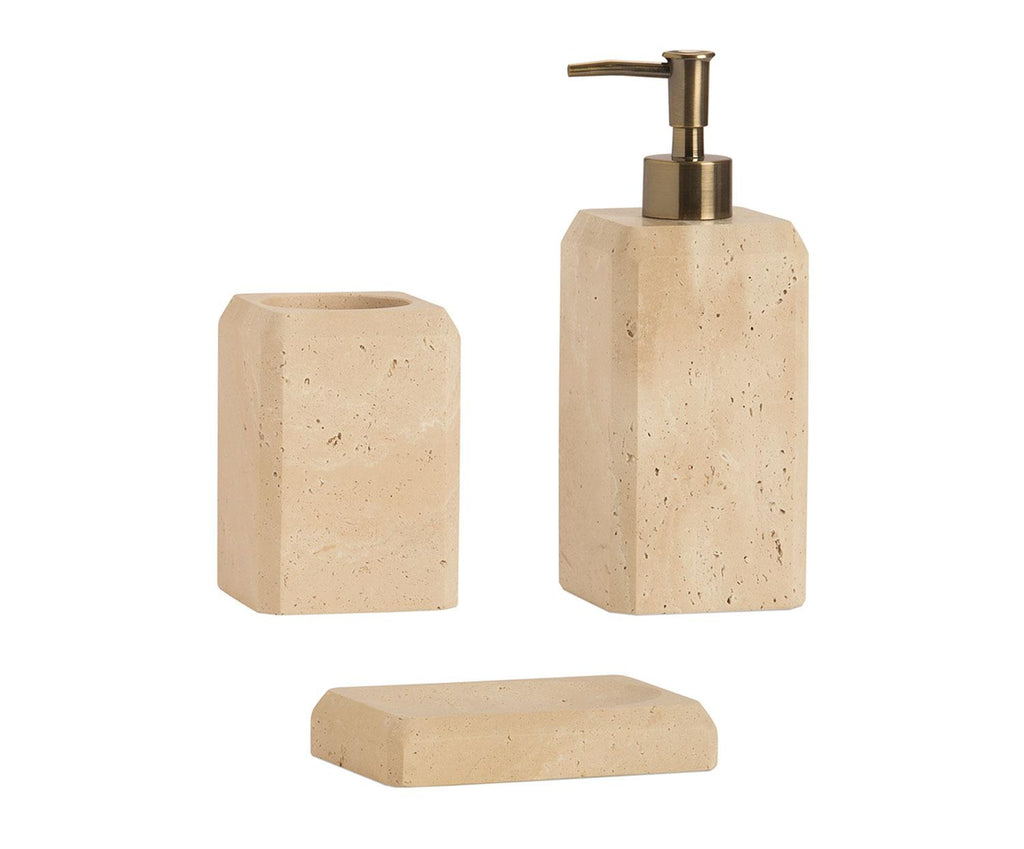 TRAVERTINE SOAP DISH 13X9X2,5 CM