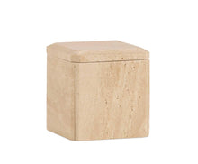 Load image into Gallery viewer, TRAVERTINE BOX 9X9X9,5 CM