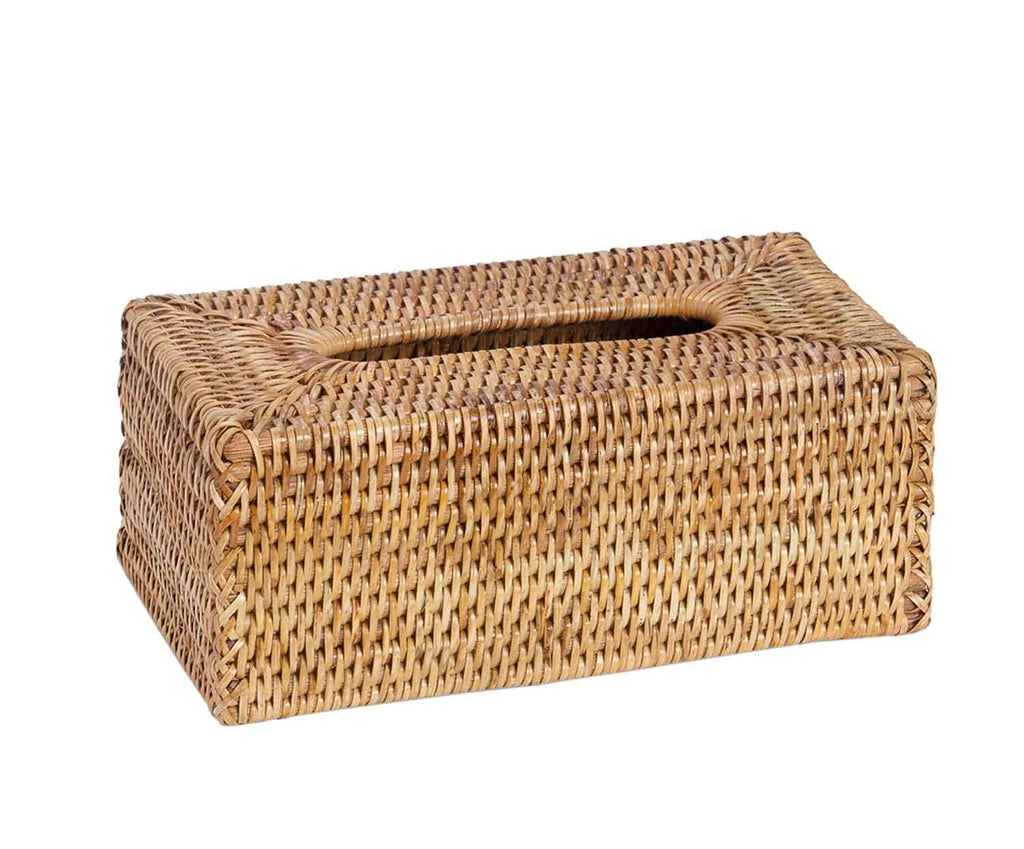 RATTAN TISSUE BOX 26X14X10CM