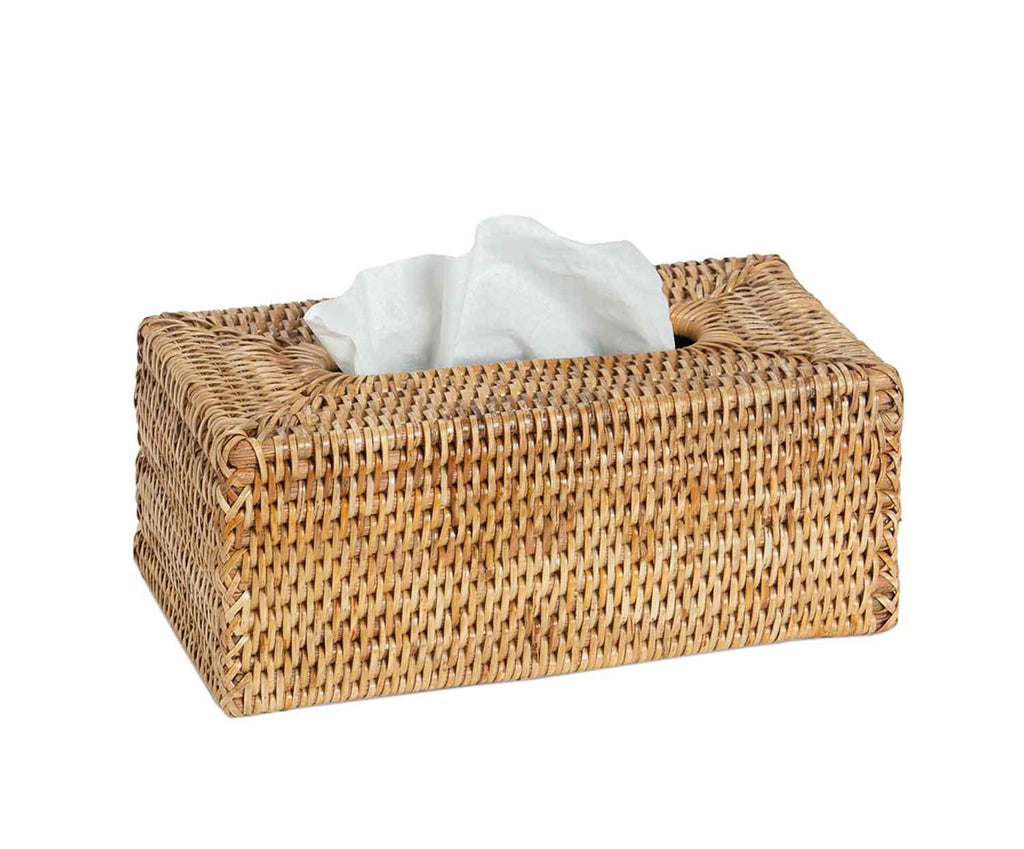 RATTAN TISSUE BOX 26X14X10CM