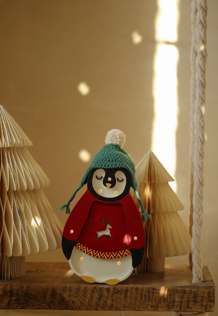 Little Lights Baby Penguin Mini Lamp | Christmas Edition