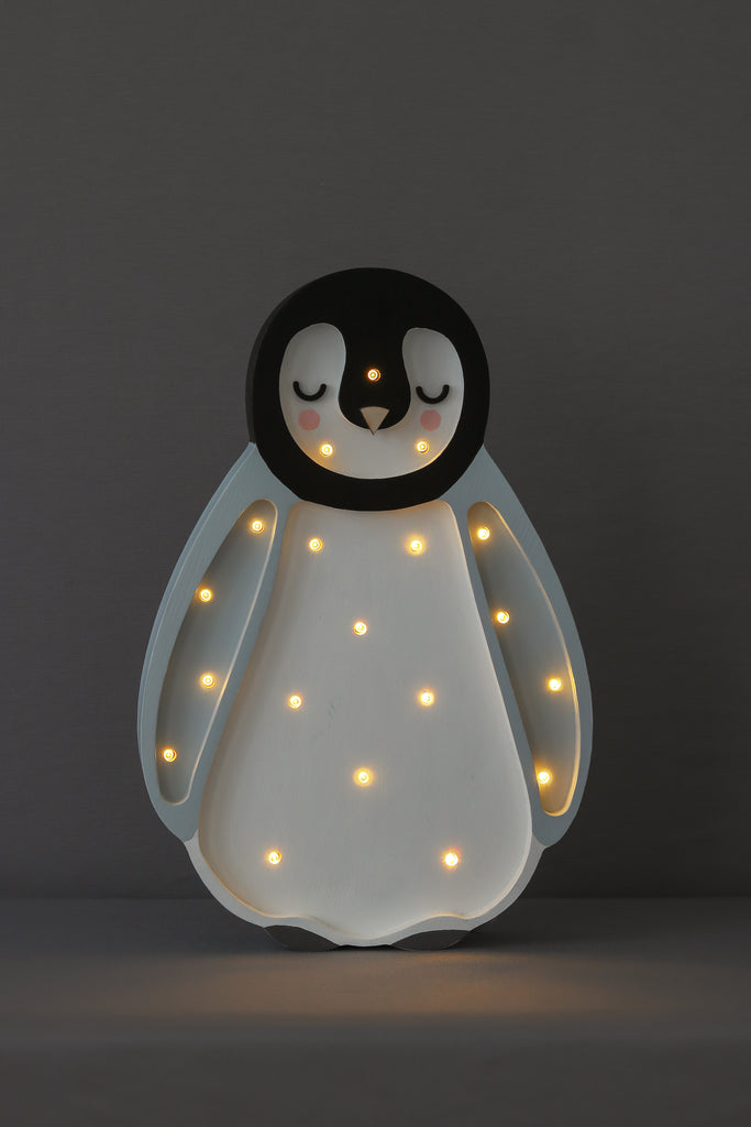 Baby Penguin Lamp | Light Gray