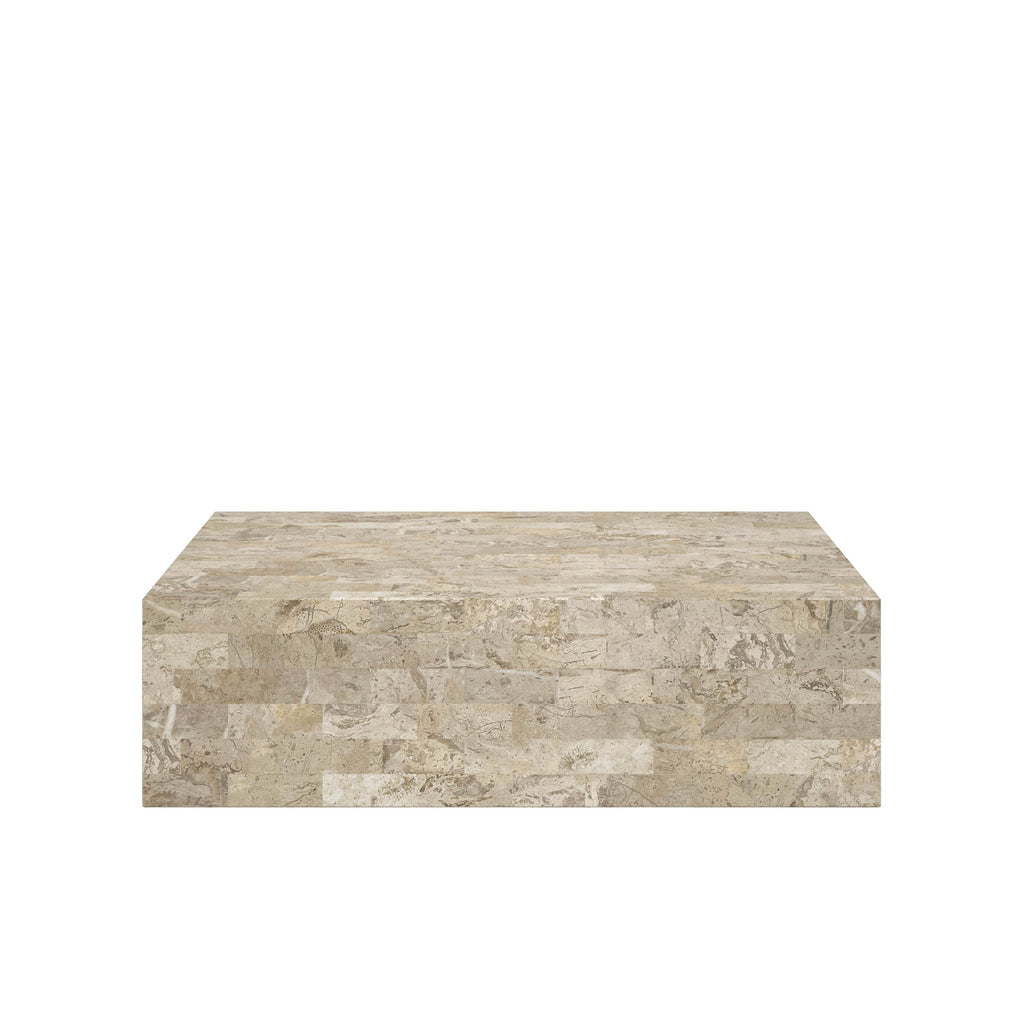 Mala Coffee Table, Cream Stone