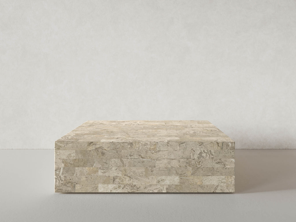 Mala Coffee Table, Cream Stone