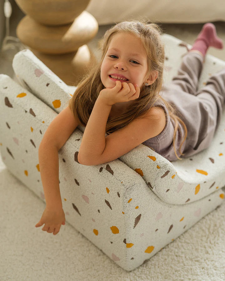 Terrazzo Marble Moon Chair