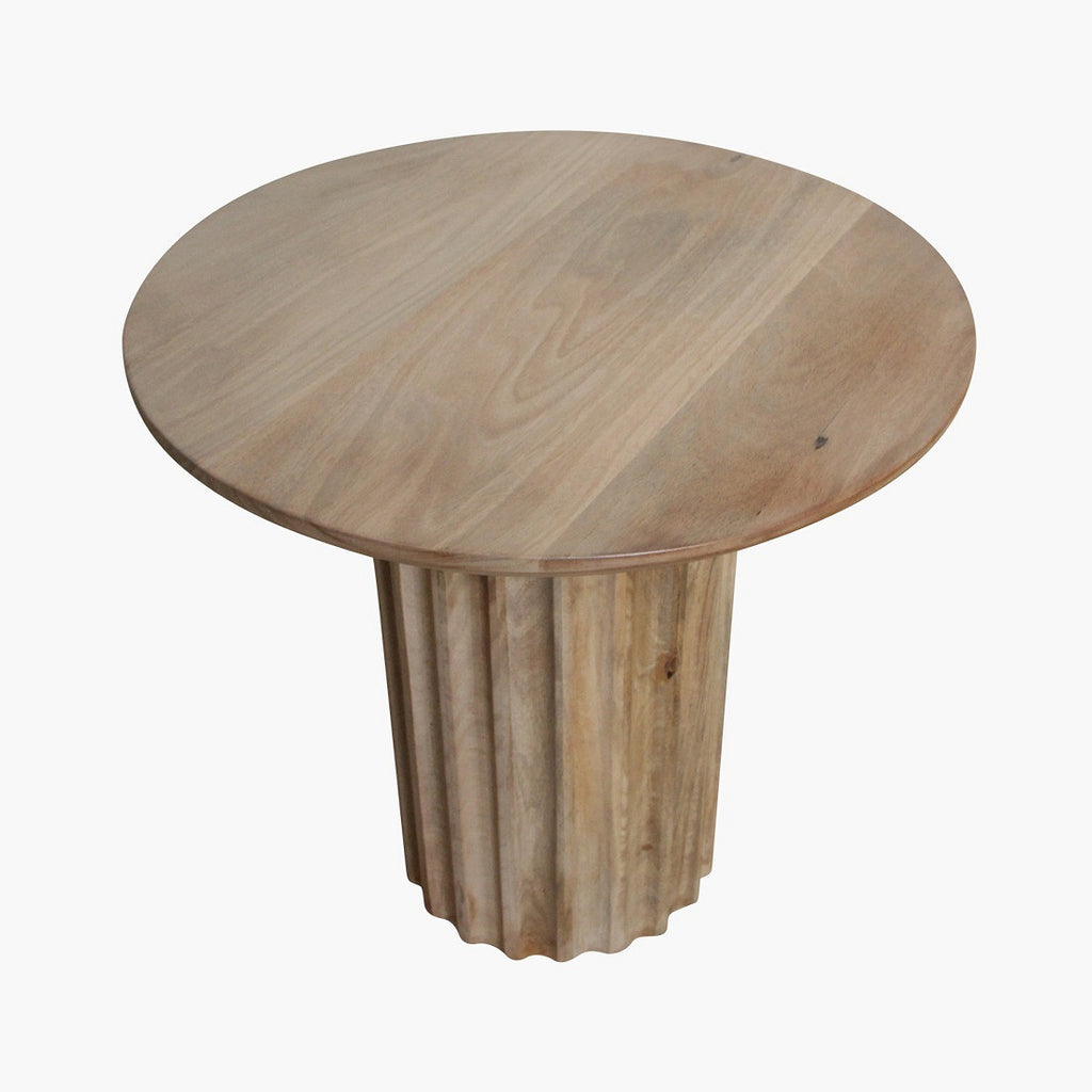 Bullnose side table natural 50 cm