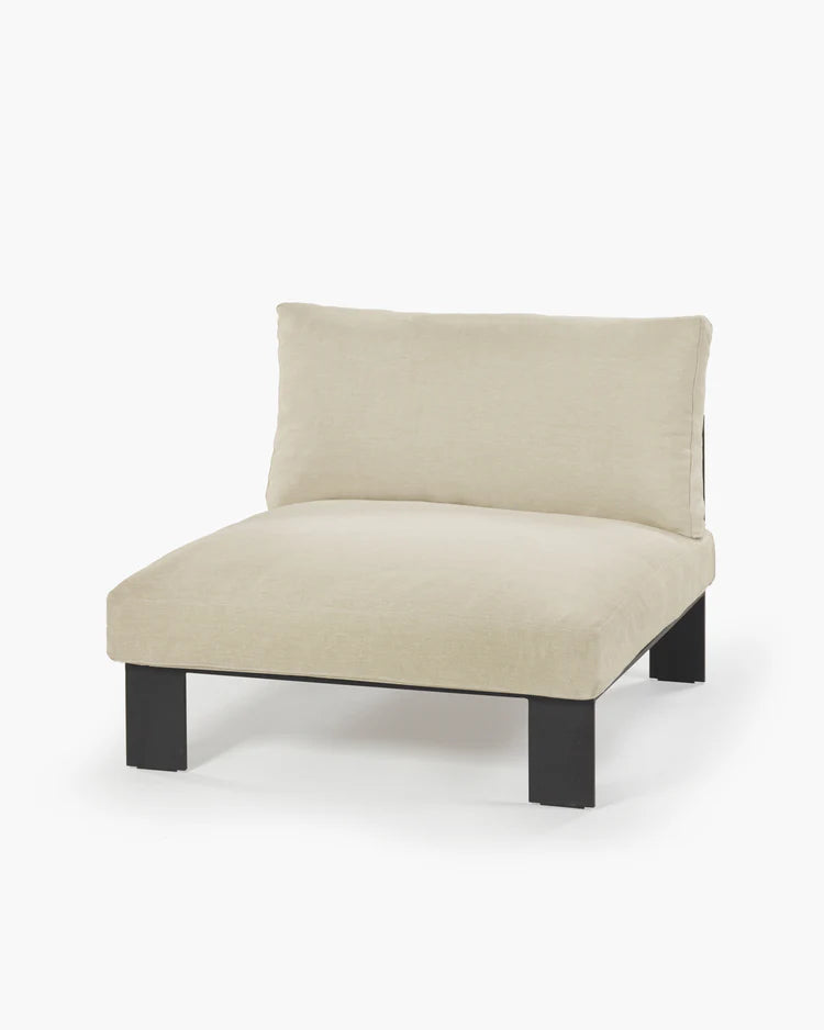 Bench one seater incl cushion indoor sand