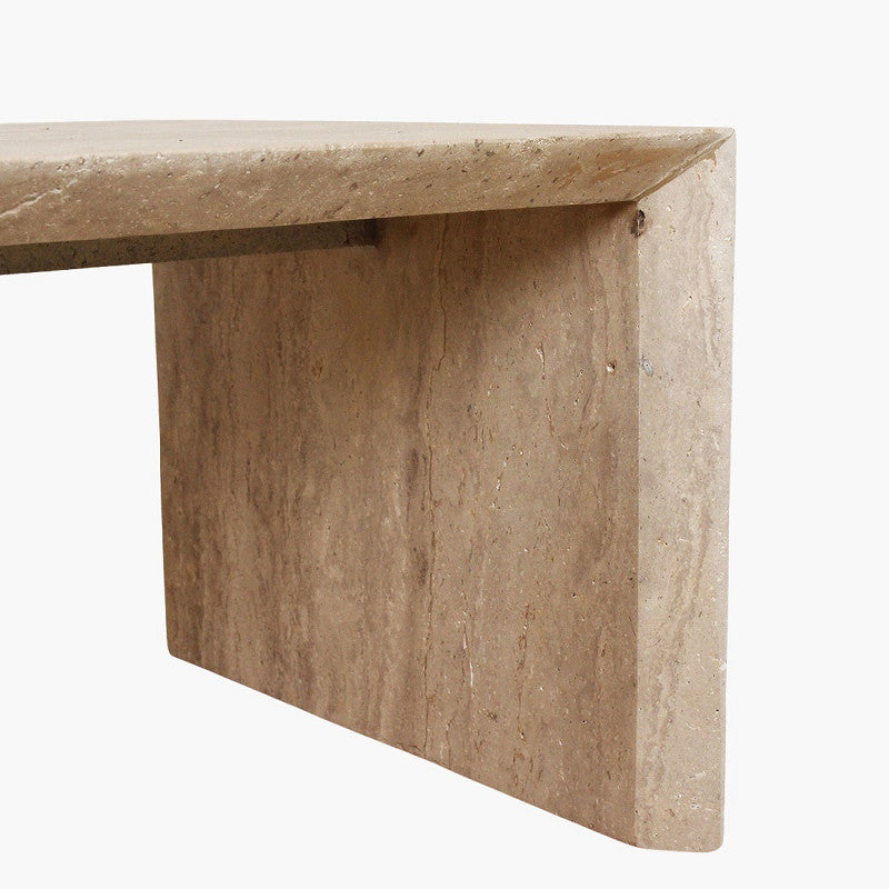 Travertine sleaky coffee table