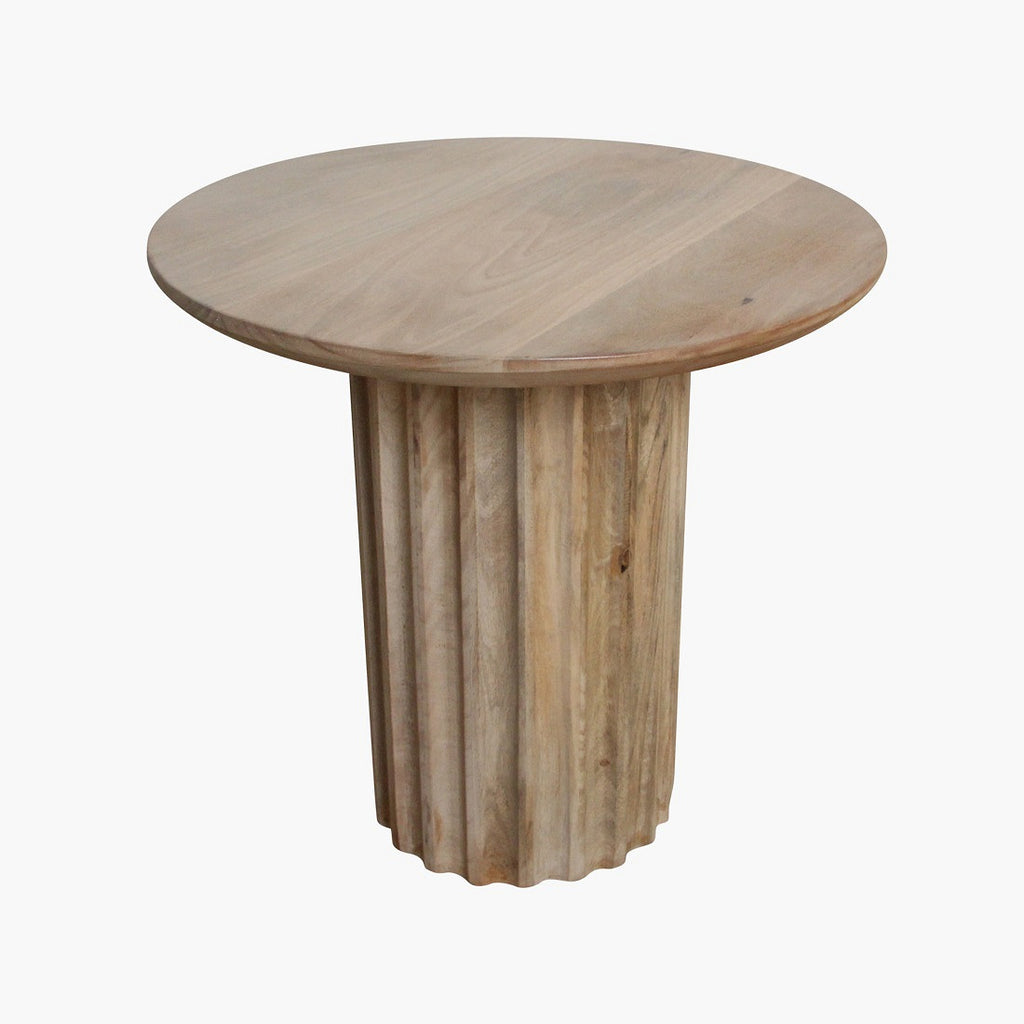 Bullnose side table natural 50 cm