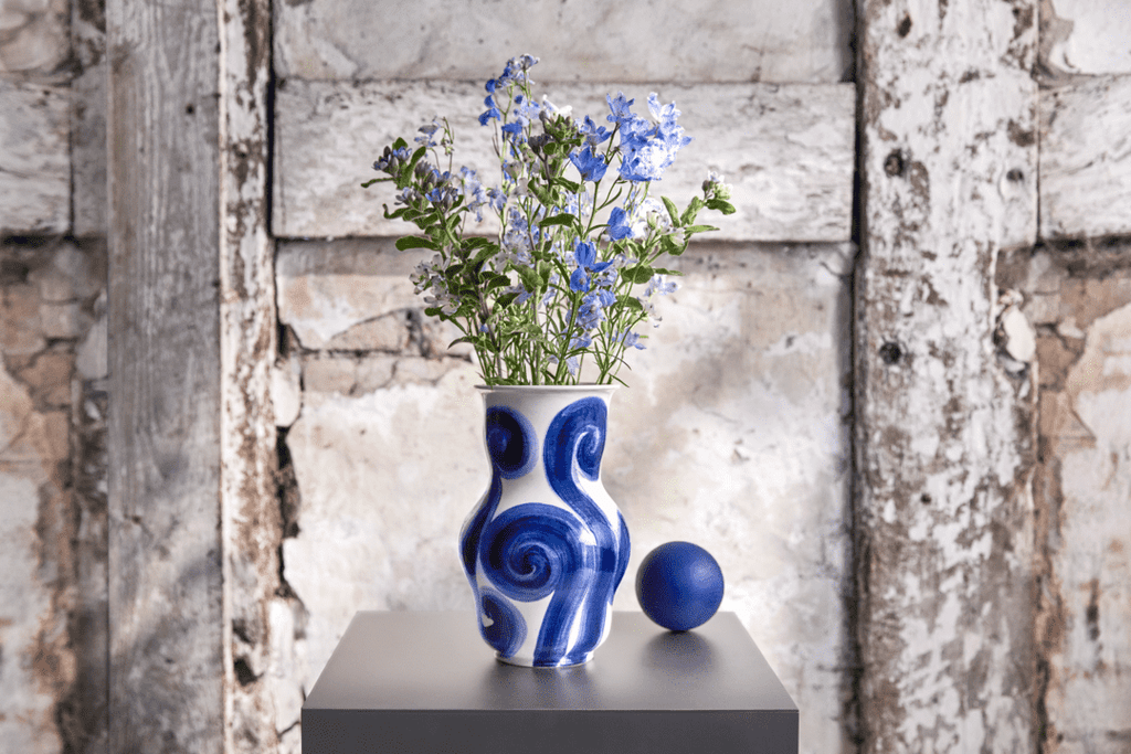 Blue Tulle Vase 22.5cm