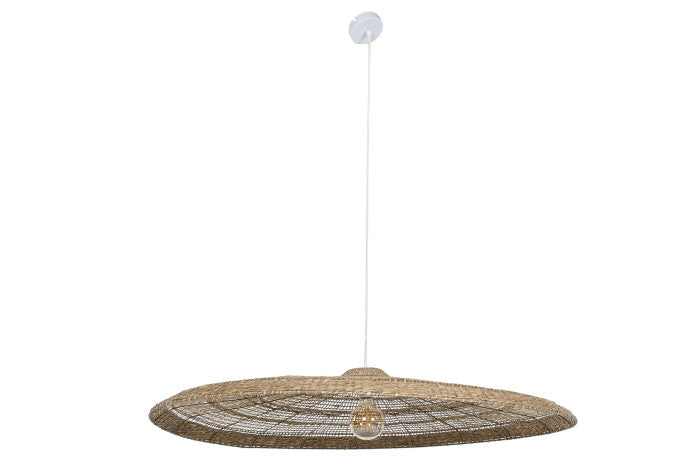 CEILING LAMP SEAGRASS METAL 110X110X15 NATURAL