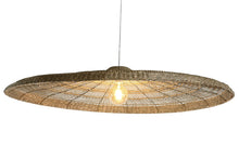 Load image into Gallery viewer, CEILING LAMP SEAGRASS METAL 110X110X15 NATURAL