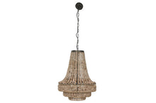 Load image into Gallery viewer, CEILING LAMP METAL WOOD 56,5X56,5X144 BALLS